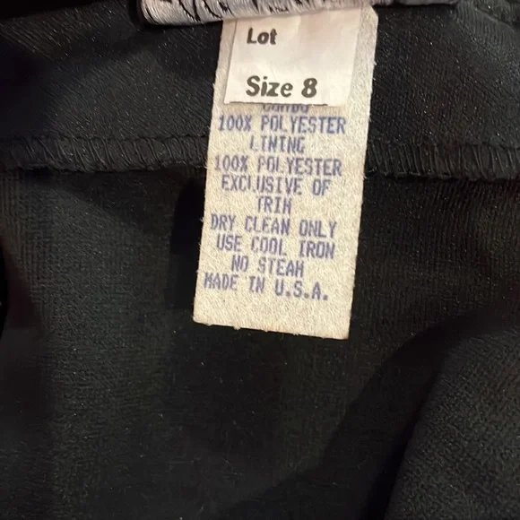 Night Way Collections. Beautiful long black evening dress. Size 8 never worn - Picture 14 of 15